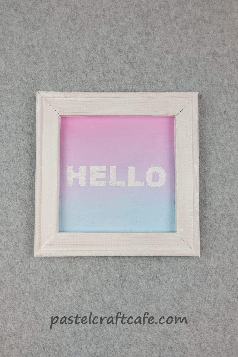 How to Make a Reverse Canvas | Crafting Basics - Pastel Craft Cafe